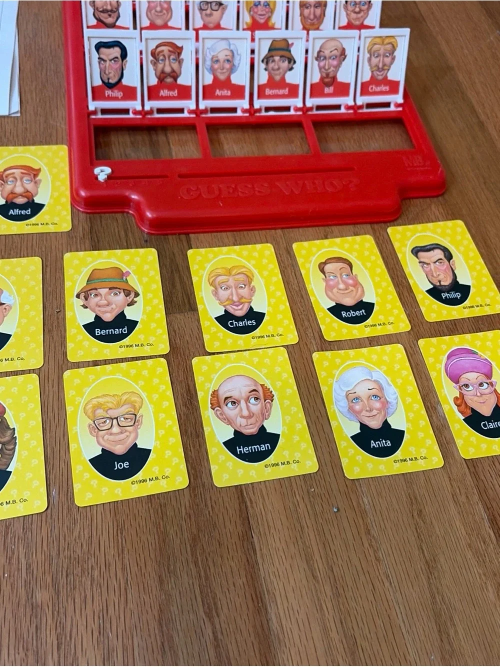 VINTAGE 1996 Guess Who Complete Board Game Milton Bradley